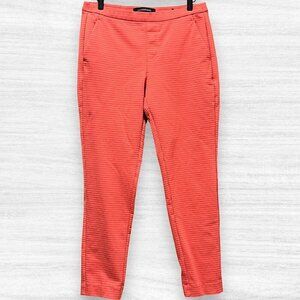 LIVERPOOL Glider Peach Coral Waffle Pull On Stretch Spring Pants 8 / 29
